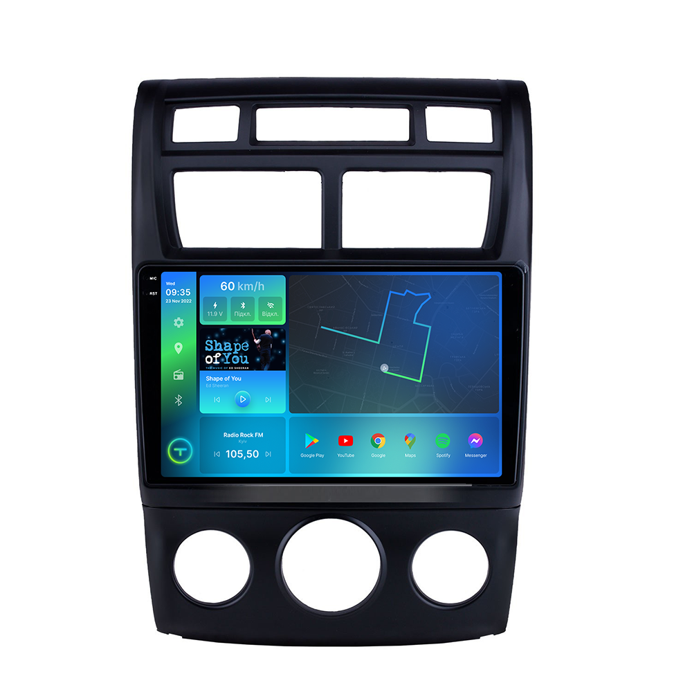 Штатна магнітола Torssen 2K Kia Sportage 2 05-09 conditioneer F9232 4G Carplay DSP