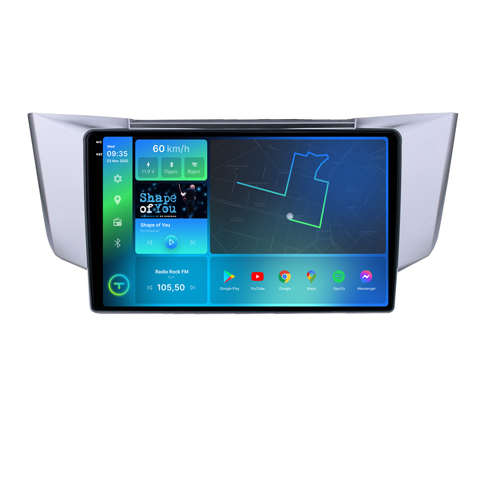 Штатна магнітола Torssen 2K Lexus RX 03-09, Toyota Harrier Silver F9232 4G Carplay DSP