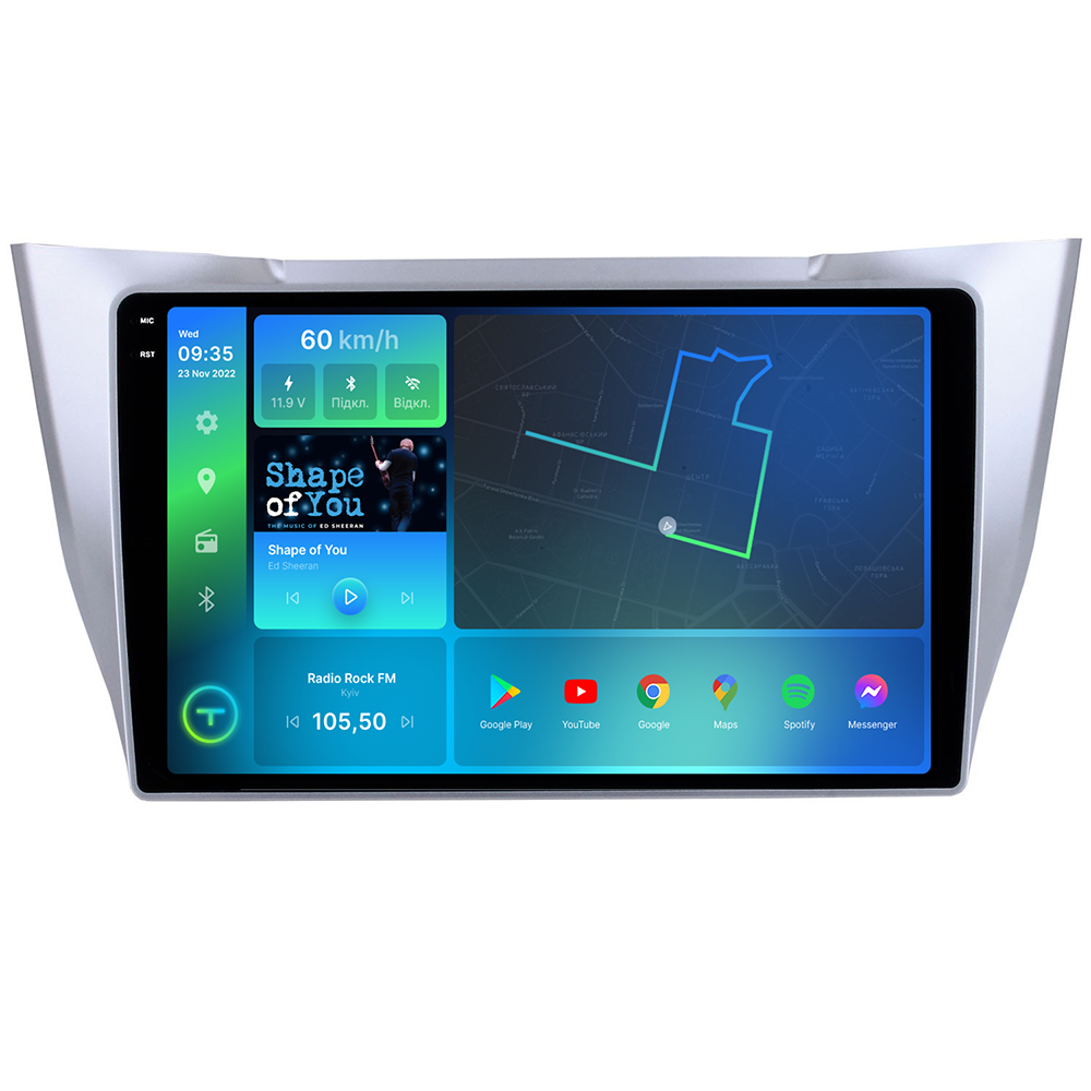Штатна магнітола Torssen 2K Lexus RX 03-09,Toyota Harrier Grey CAN BUS F10464 4G Carplay DSP