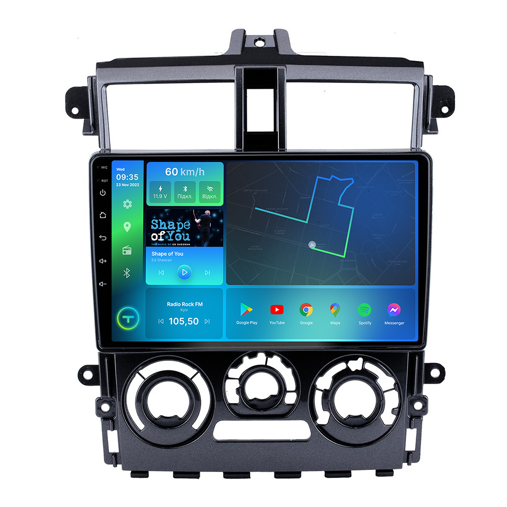 Штатная магнитола перехідна Mitsubishi Colt 2007-2012 F96128 4G Carplay DSP