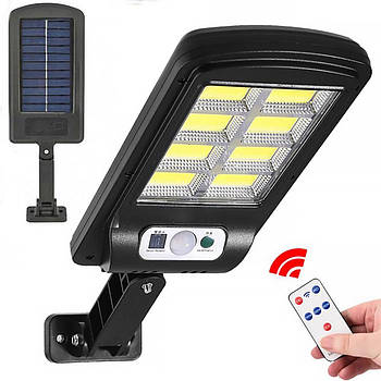 Вуличний LED ліхтар на сонячній батареї Solar Sensor Light, 8COB + пульт / Вуличний світильник на стовп