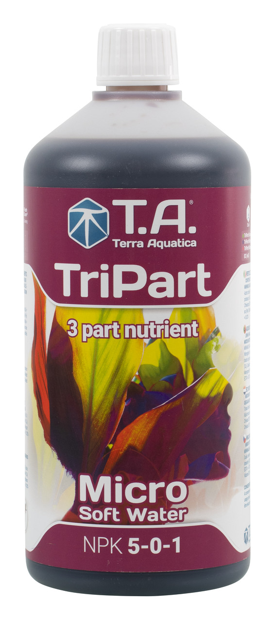 Добриво для гідропоніки Terra Aquatica Tripart Micro (Flora Micro GHE) Soft Water 1л