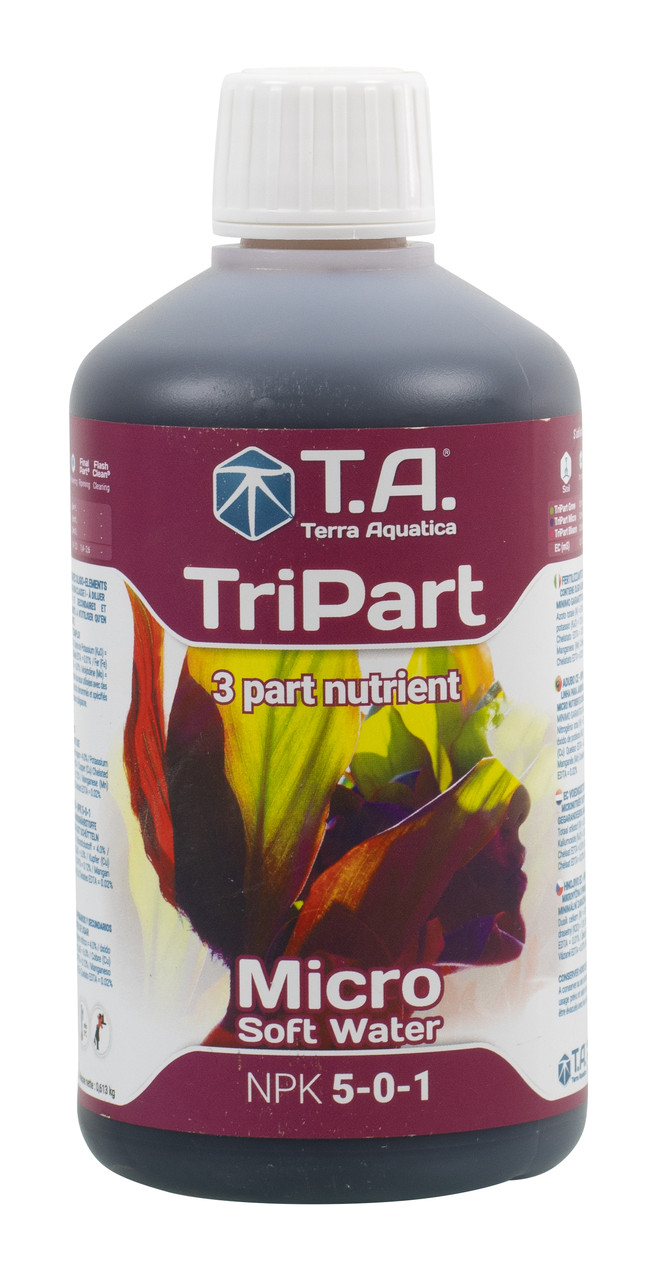 Добриво для гідропоніки Terra Aquatica Tripart Micro (Flora Micro GHE) Soft Water 0.5л