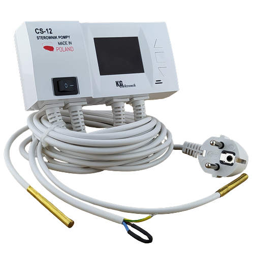 Автоматика для циркуляційного насоса з буфером, KG Elektronik CS-12 (2 датчика)