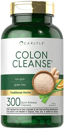 Детокс для очищення товстої кишки з трав і клітковини Carlyle Herbal & Fiber Colon Cleanse Detox 300 капс., фото 2