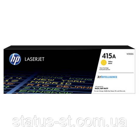 Заправка картриджа HP 415A yellow W2032A для принтера Color LJ Pro M479dw, M479fdn, M479fdw, M479fnw, M454dn, фото 1