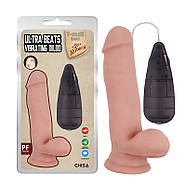 Вібратор тілесний на присоску та пультом Ultra Beats Vibrating Dildo, фото 2