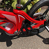 Велосипед дитячий двоколісний 14 дюймів (магнієва рама, дискові гальма) Lanq Infinity WLN1446G-3, червоний, фото 4