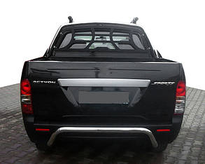 Задній кенгурятник AK006 (нерж) для SsangYong Action 2005-2018 рр