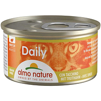 Консервированный корм для котов Almo Nature (Альмо Натюр) Daily Menu Cat мусс с индейкой 85 г