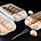 Контейнер для зберігання яєць 14 шт, Egg storage box / Лоток для яєць / Органайзер для яєць у холодильник, фото 3