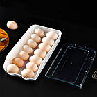 Контейнер для зберігання яєць 14 шт, Egg storage box / Лоток для яєць / Органайзер для яєць у холодильник, фото 5