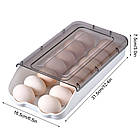 Контейнер для зберігання яєць 14 шт, Egg storage box / Лоток для яєць / Органайзер для яєць у холодильник, фото 9