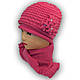 ОПТ Комплект — шапка та шарф для дівчинки, Grans (Польща), утеплювач фліс, A642F (5 шт./набір), фото 3
