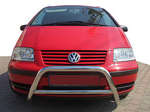 Кенгурятник WT005 (нерж) для Volkswagen Sharan 1995-2010 рр