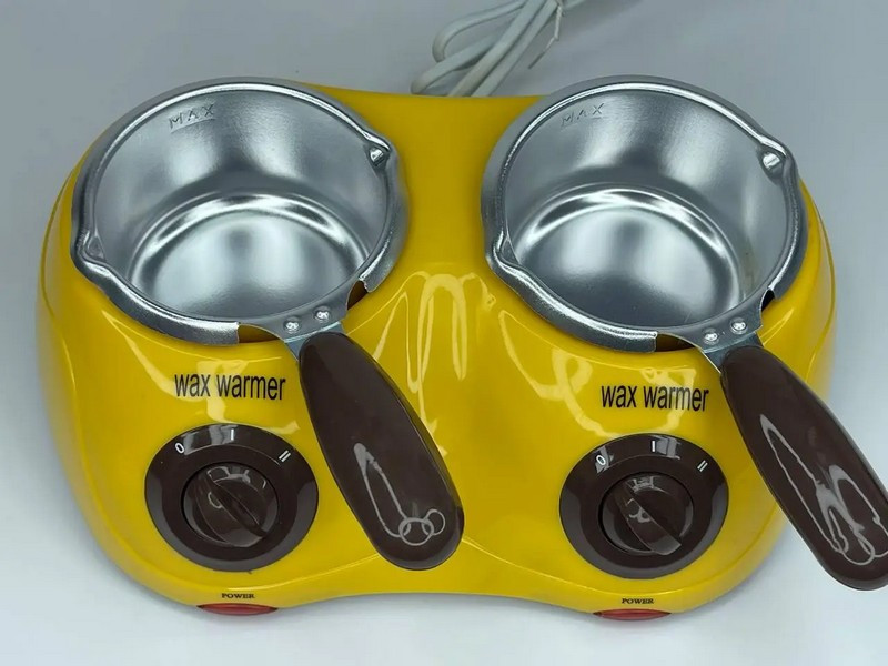 Воскоплав подвійний банковий, 2 х 240 мл, з ручками, YELLOW, фото 1