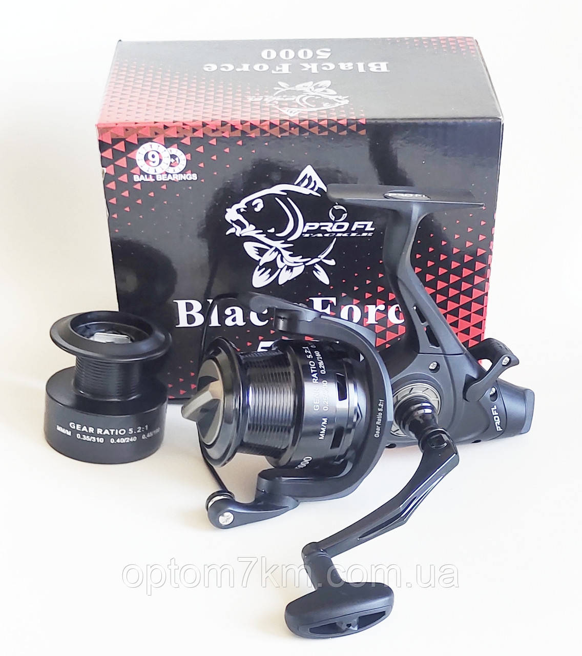 Катушка FL Black Force 6000 baitrunner 9+1bb, фото 1