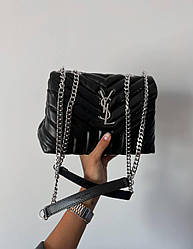 Жіноча сумка Ів Сен Лоран чорна Yves Saint Laurent Black 22