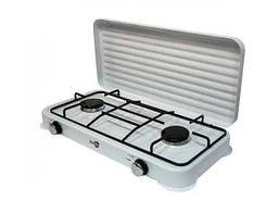 Біла варильна кухонна плита з кришкою Starlux SGS 6002 працює від зрідженого газу, фото 3