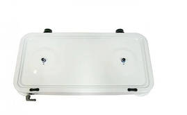 Біла варильна кухонна плита з кришкою Starlux SGS 6002 працює від зрідженого газу, фото 2