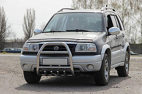 Кенгурятник QT007 (нерж) для Suzuki Vitara 1998-2006 рр