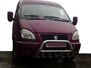 Кенгурятник WT003 (нерж.) для Газель, соболь 1998- рр