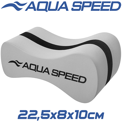 Колобашка для плавання Aqua Speed Wave Pullbuoy сіра 22,5 x 8 x 10 см, фото 1