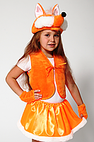 Дитячий карнавальний костюм Лисиця №1 для дівчинки, на зріст 98 см (3-4 роки)