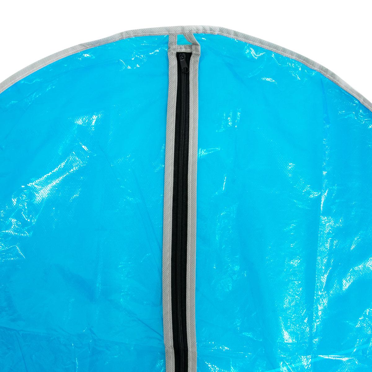 Чехол на одежду на молнии Синий "AI JIA - Garment bag" 87х60 см, чехол для хранения вещей (чохол на одяг) (VF) - фото 2 - id-p1936448726