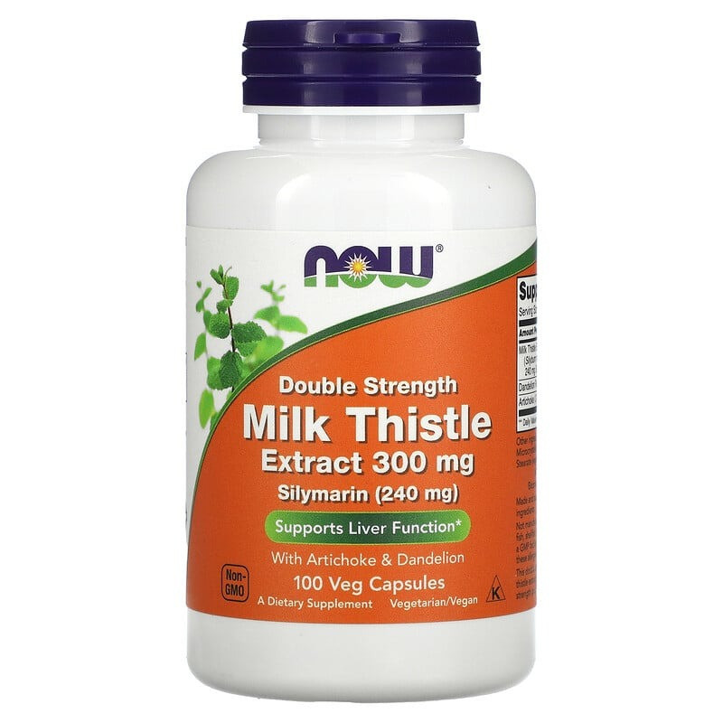 Екстракт розторопші плямистої NOW Foods "Milk Thistle Extract" 300 мг (100 капсул)