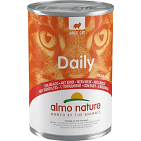 Консервированный корм для взрослых котов Almo Nature (Альмо Натюр) Daily Cat Adult Beef с говядиной 400 г