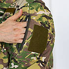 Зимовий тактичний костюм Мультикам, комплект бушлат на флісі та синтепоні+утеплені штани, фото 7