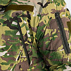 Зимовий тактичний костюм Мультикам, комплект бушлат на флісі та синтепоні+утеплені штани, фото 6