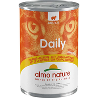 Консервированный корм для взрослых котов Almo Nature (Альмо Натюр) Daily Cat Adult Chicken с курицей 400 г