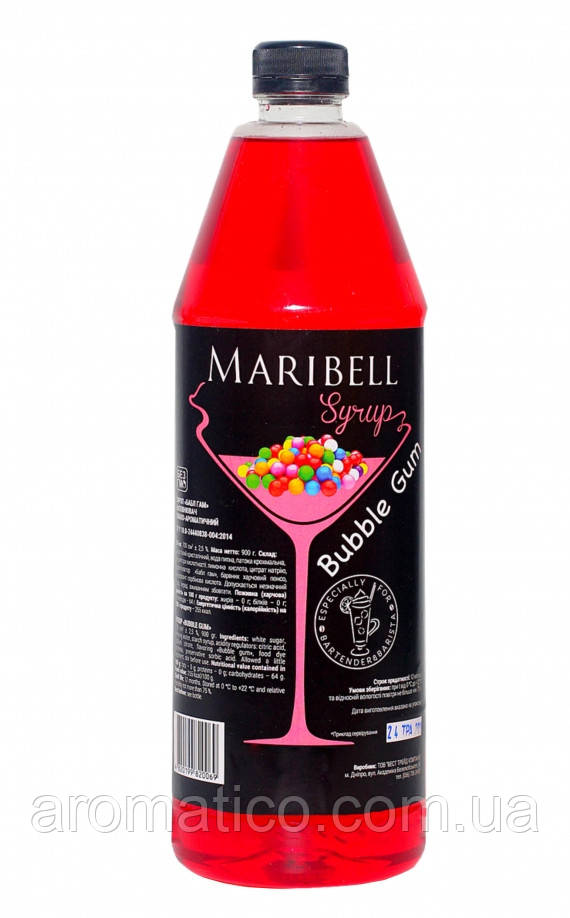 Сироп ТМ Maribell Бабл Гам 1л ПЕТ