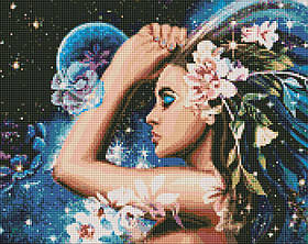 Алмазна мозаїка/вишивка Космос. Всесвіт всередині нас 40*50 см Ідейка AMO 7294