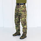 Зимовий тактичний костюм Мультикам, комплект бушлат на флісі та синтепоні+утеплені штани, фото 9
