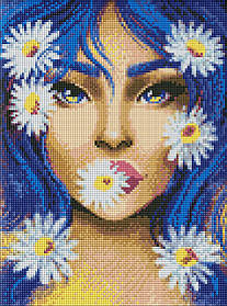 Алмазна мозаїка/вишивка Ромашковий настрій 30*40 см Ідейка AMO 7409