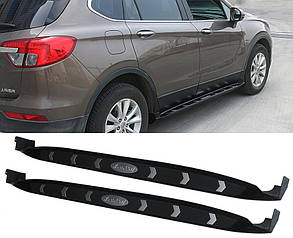 Бокові пороги OEM V1 (2 шт) для Buick Envision 2014-2020 рр
