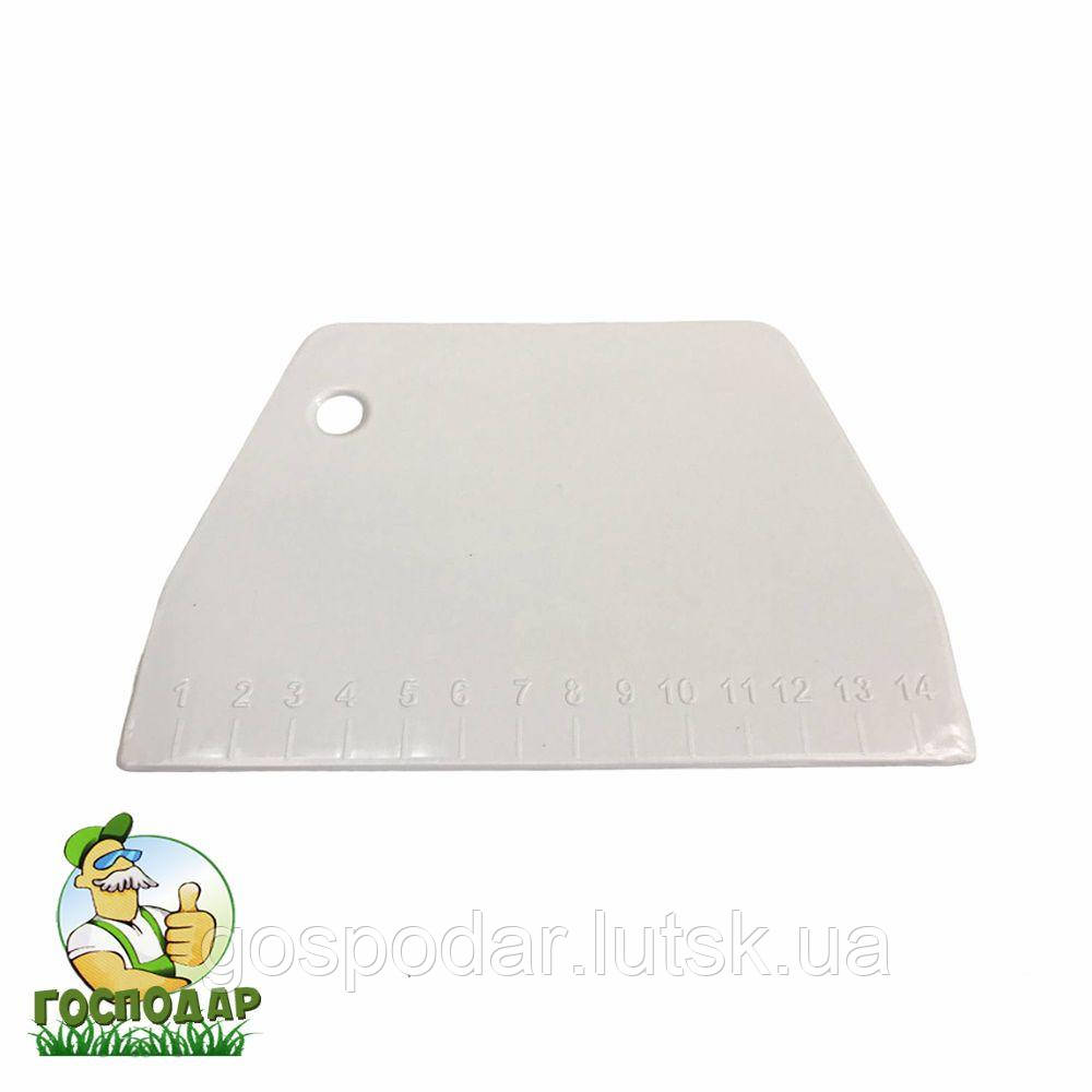 Шпатель кондитерський пластиковий трапеція 15 см, фото 1