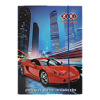 /Папка для зошитів DRIVE картонна на гумці B5+ (175х240х25мм) KIDS Line