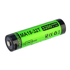 DR Акумулятор 18650 Li-ion 3200 mAh 3.7 V 8 A із захистом і Type-C