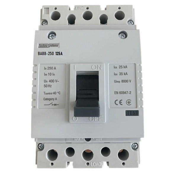 Автоматичний вимикач 125А ВА88-250 3Р 35кА Techno Systems