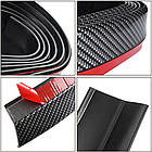 Молдинг на бампер (250х6 см) SAMURAI CARBON / Гумова губа на передній бампер / Молдинг автомобільний, фото 7