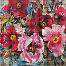 Алмазна мозаїка/вишивка Весняна краса 40*40 см Ідейка AMO 7540