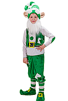 Детский карнавальный костюм Гном №3 (зеленый) 122, 7-8 лет