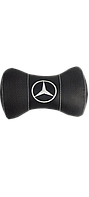 Подушка на подголовник с логотипом авто Mercedes экокожа 209342