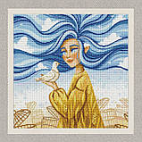 Алмазна мозаїка/вишивка Незалежна красуня 40*40 см Ідейка AMO 7548, фото 2