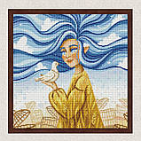 Алмазна мозаїка/вишивка Незалежна красуня 40*40 см Ідейка AMO 7548, фото 3