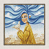 Алмазна мозаїка/вишивка Незалежна красуня 40*40 см Ідейка AMO 7548, фото 5